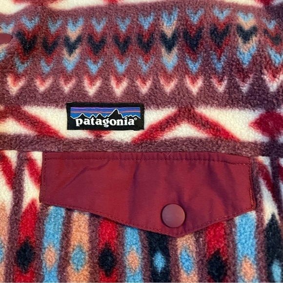 Patagonia SMALL Synchilla Snap T Fleece Pullover Kuta Klash Jacket Tribal rare - Picture 3 of 8